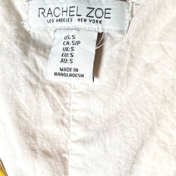 Rachel Zoe Linen Boho Floral Print A-Line Sleeveless Dress Size Small - Picture 5 of 5